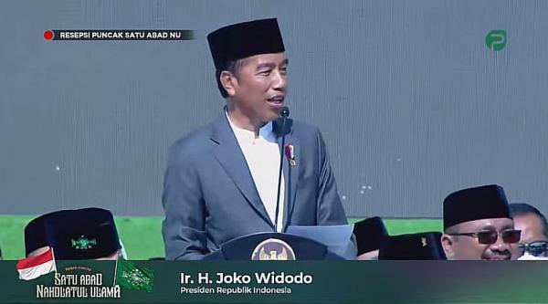 Presiden Jokowi: Terima Kasih, NU Telah Menjaga Indonesia