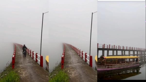 Viral Jembatan Penuh Kabut di Situ Cileunca Bandung, bak Tembus ke Kahyangan
