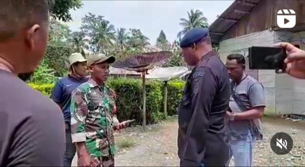 Video Viral Anggota Brimob Bentak dan Tunjuk-Tunjuk Babinsa saat Operasi Tromol