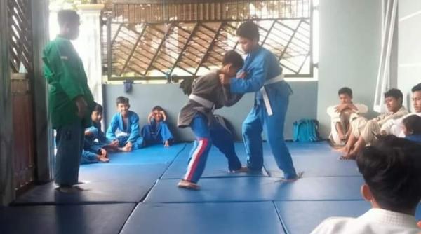 Atlet Kurash Kabupaten Tuban Latihan Keras Menuju Porprov VIII di Mojokerto tahun 2023