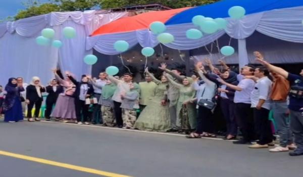 Viral Pesta Pernikahan Blokir Jalan demi Acara Lepas Balon