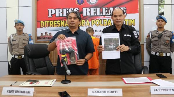 Warga Sepaku Ditangkap Bawa 10 Paket Sabu, Ngaku Akan Dijual ke Pekerja Proyek IKN Nusantara