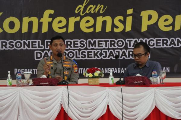 Sambut Hari Pers Nasional, Polrestro Tangerang Kota Gelar Latihan Manajemen Media Bareng Tim iNews