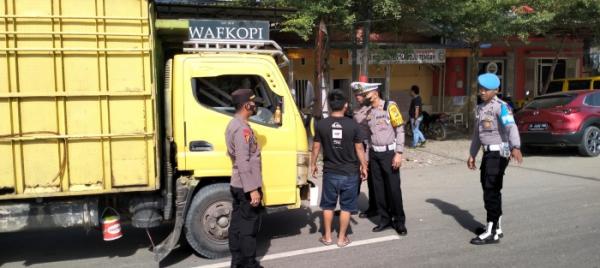 Hari Kedua Operasi Keselamatan Marano di Mateng, Polisi Tegur Supir Kendaraan Bermuatan Lebih