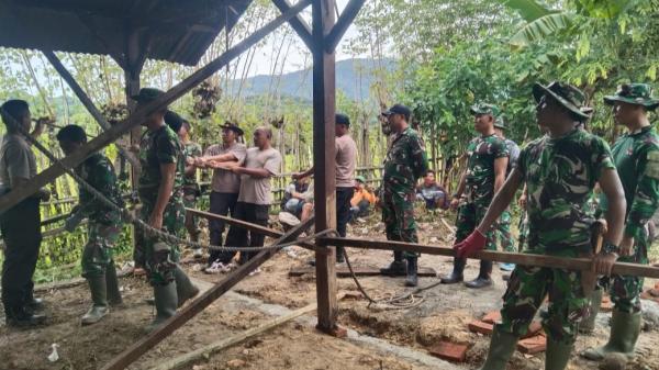 Peduli Rakyat Kurang Mampu, Kodim 1628 KSB Bangun 3 Unit RTLH