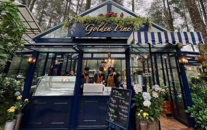 Golden Pine, Tempat Minum Teh Terbaru di Bandung Bergaya Eropa