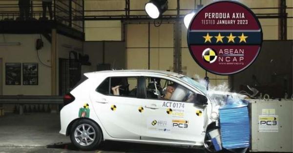 Daihatsu Ayla Kembaran Perodua Axia Diuji Tabrak, Hasilnya ASEAN NCAP Beri Bintang 4