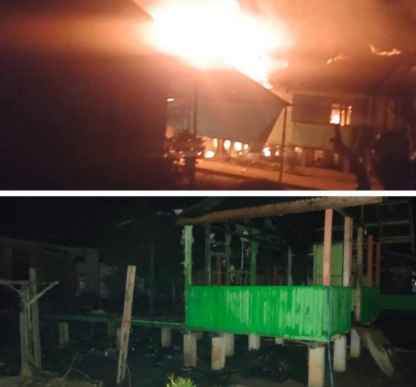 Kebakaran Rumah di Desa Dumagin B: Diduga Korsleting Listrik, Kerugian Rp75 Juta