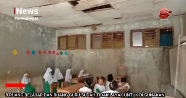 Video Sekolah Madrasah di Lebak Rawan Ambruk dan Atap Bocor Akibat Sudah Lapuk