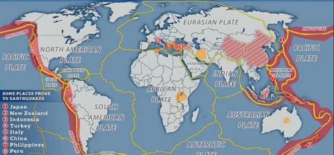 Negara-negara yang Menjadi Pusat Gempa Bumi di Dunia