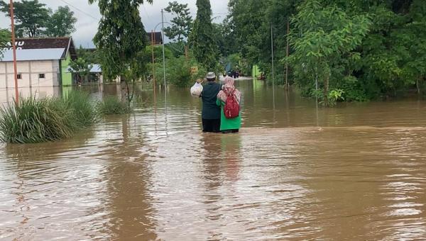 Hujan Beberapa Jam, Sejumlah Wilayah di Ponorogo Terendam Banjir