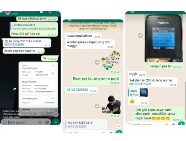 Viral! Dugaan Penipuan Atas Namakan Kepala Kampung Sriwijaya Melalui WhatsApp