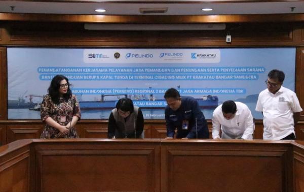 2 BUMN Sepakat Kerja Sama Optimalisasi Layanan Jasa Kapal Tunda di Terminal Cigading Banten