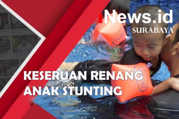 Renang Stunting, Upaya Pemkot Surabaya Tekan Stunting