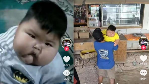 Viral Bayi 1 Tahun Berat Badannya 25 Kg, Netizen: Sesak Itu Anak, Mau Gerak Jadi Susah!
