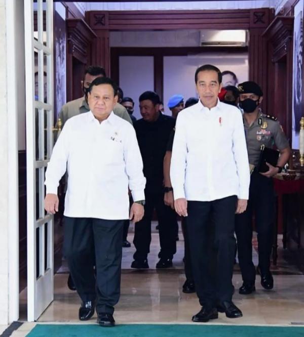 Presiden Jokowi dan Prabowo Bertemu di Istana