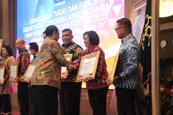 Kemenkumham NTT Raih Peringkat  Terbaik III Pengelola Website Tingkat Kantor Wilayah se-Indonesia