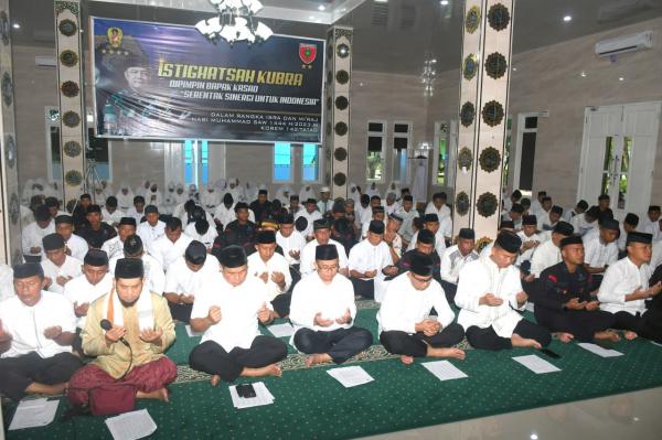 Korem 142 Tatag Gelar Istighatsah Kubra Peringati Isra Mi’raj Nabi Muhammad SAW 1444 H/2023 M