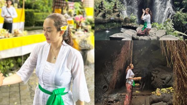 Aura Kasih Memicu Pro Kontra Netizen Setelah Unggah Foto saat Jalani Tradisi Melukat di Bali