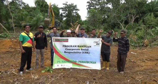 PT Nafasindo Kerjakan Pelebaran Lokasi TPU Desa Lae Pinang, Aceh Singkil