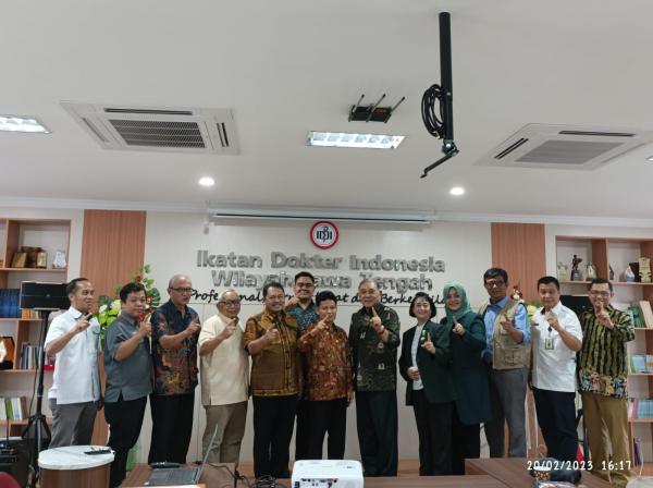 DPD RI Jateng Kunjungan ke Kantor IDI Wilayah Jateng Bersama Lima Organisasi Kesehatan