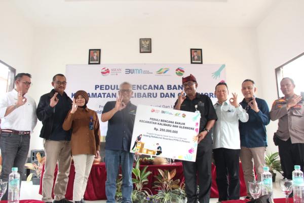 Korban Banjir Bandang di Kalibaru Banyuwangi Dapat Bantuan dari Perkebunan Nusantara Group