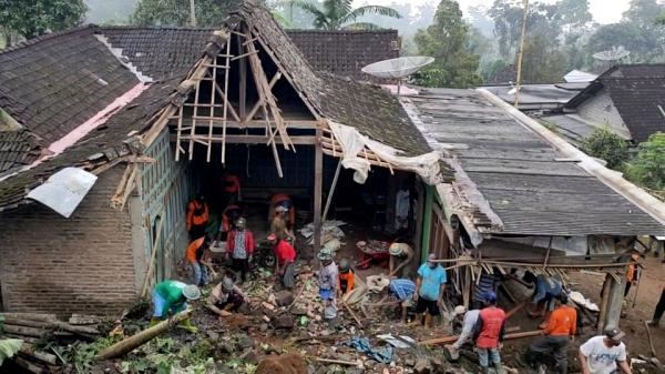 Longsor Timpa Rumah Warga di Lereng Gunung Merbabu Boyolali