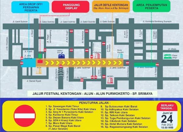 Ini Jalur Pawai Kentongan, Rekayasa Arus dan Tempat Parkir Penonton