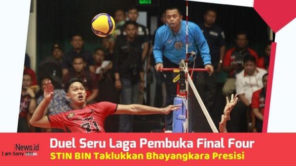 Duel Seru Laga Pembuka Final Four, STIN BIN Taklukkan Bhayangkara Presisi