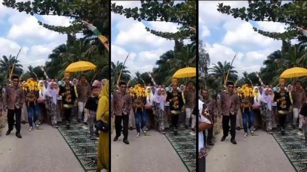 Viral Video yang Bikin Geram Netizen! Sejadah yang Bermotif Masjid di Injak Sebagai Alas Jalan