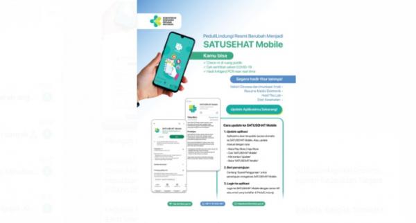 Peduli Lindungi Resmi Bertransformasi jadi SATU SEHAT Mobile, Berikut Cara Update Terbaru