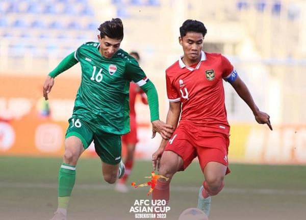 Hasil Piala Asia U-20, Lawan 10 Orang Timnas Irak, Indonesia Kalah 0-2