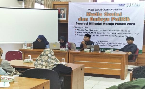 Akademisi Yogyakarta Gelar Talkshow Media Sosial dan Generasi Milenial Menuju Pemilu 2024