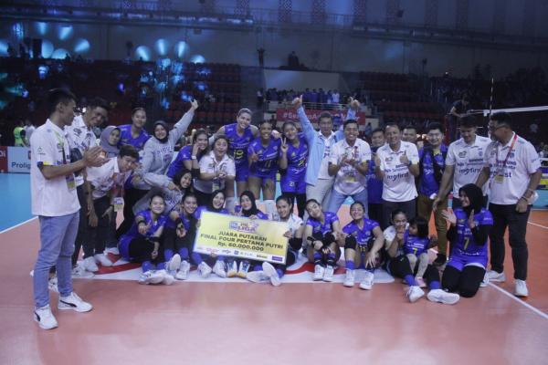 Bandung BJB Hajar Jakarta Fastron, Wilda Nur Fadillah Cs Juara Putaran Pertama Final Four