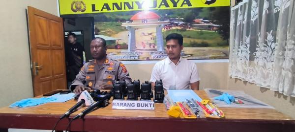 Delapan HT Milik Simpatisan KKB Berhasil Diamankan Polres Lanny Jaya