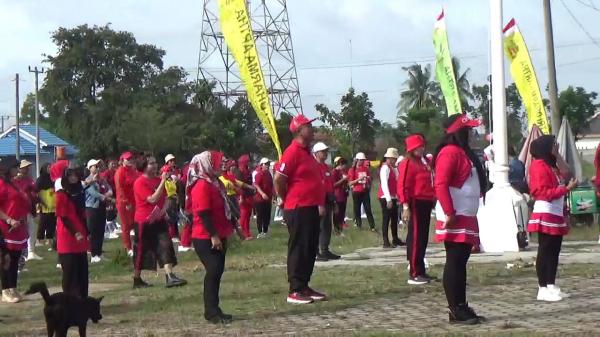 Buat Masyarakat Seputih Raman Jadi Sehat, Anggota DPRD Lampung Gelar Lomba Senam Kreasi KDN