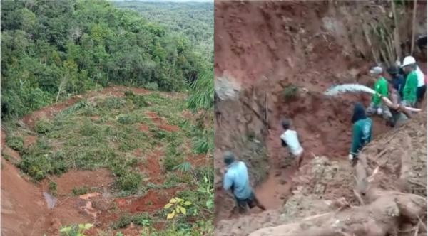 Petani Lebak Tertimbun Longsor di Gunung Kantong, Korban Belum Ditemukan