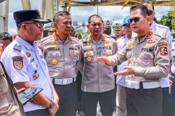 Kakorlantas Polri Tinjau Kesiapan Pelabuhan Ciwandan Banten sebagai Jalur Mudik 2023 ke Sumatera