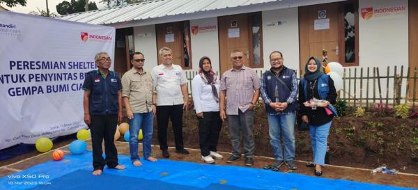 IBL dan MAI Peduli Gempa Cianjur Bangun Shelter Pengungsi