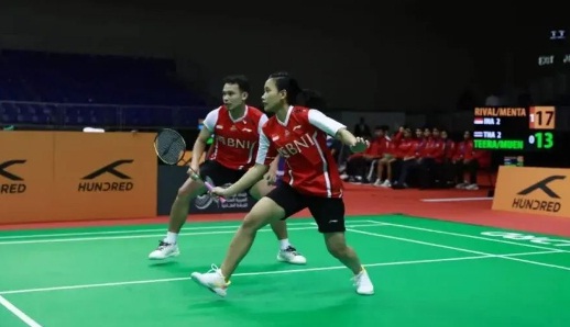 Rinov/Pitha Bidik Tiket Delapan Besar di All England 2023