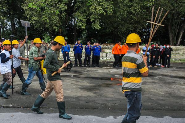 Momen Apel Kesiagaan Hadapi Karhutla dan Bencana Alam di Palembang