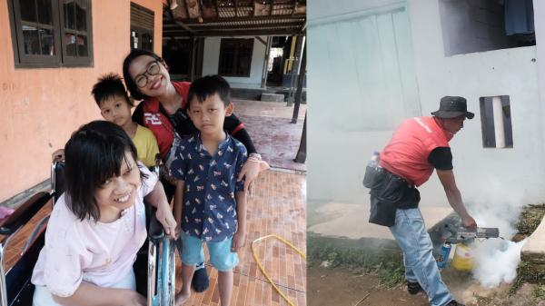 Rolas Sitinjak Foundation Beri Bantuan Kursi Roda Bagi Penyandang Disabilitas Cikampek