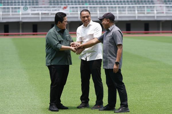 Inspeksi Venue Piala Dunia U-20, Erick Thohir Puas dengan Fasilitas Stadion Gelora Bung Tomo