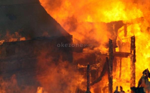 6 Rumah Ludes Terbakar di Tapanuli Tengah, Kerugian Capai Ratusan juta