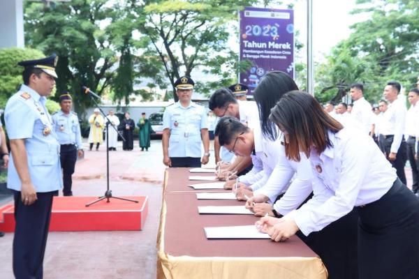 131 ASN Kakanwil Kemenkumham Sulteng Resmi di Lantik