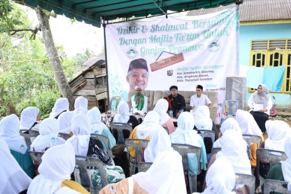 Tuan Guru Sahabat Ganjar Gelar Zikir dan Sholawat Bersama Majelis Taklim di Tapanuli Selatan