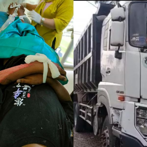 Tragis! Cegat Truk di Jalan Raya, Siswa SMPN 1 Labuan Terlindas hingga Tewas Mengenaskan