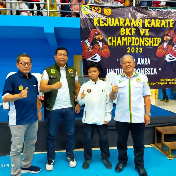 Karateka Kabupaten Bogor Naufal Putra Diandra  Perkuat Timnas Karate di Ajang SEAKF Manila 2023