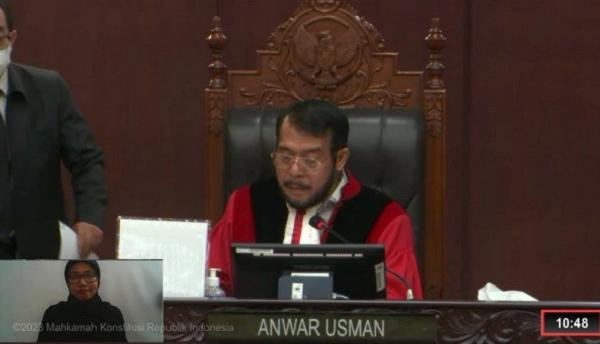 Uggul Suara Lewat Voting 3 Putaran Anwar Usman Kembali Jabat Ketua MK Periode 2023-2028