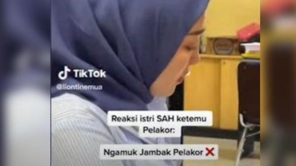 Video Momen Istri Sah Tetap Sabar Saat Bertemu Pelakor, Viral